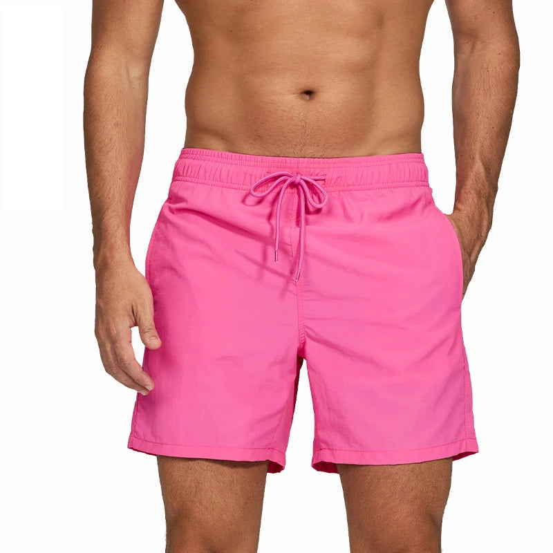 Man Swimwear Swim Shorts Trunks Summer Casual Beach Shorts Swimming Pants Swimsuits Mens Running Sports Surffing Shorts