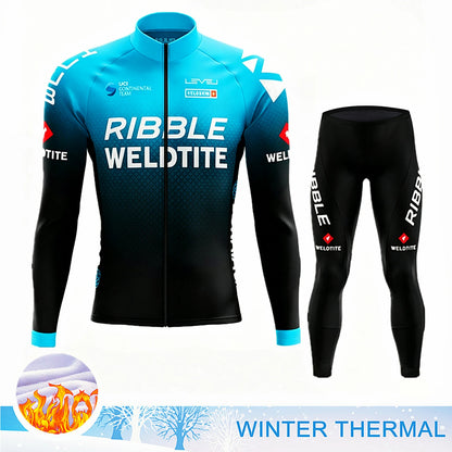 2027 Winter Thermal Fleece Cycling Clothes Long Sleeve Uniform Costume Sport Bike MTB Fleece Jersey Sports Set Bicycle Clothing