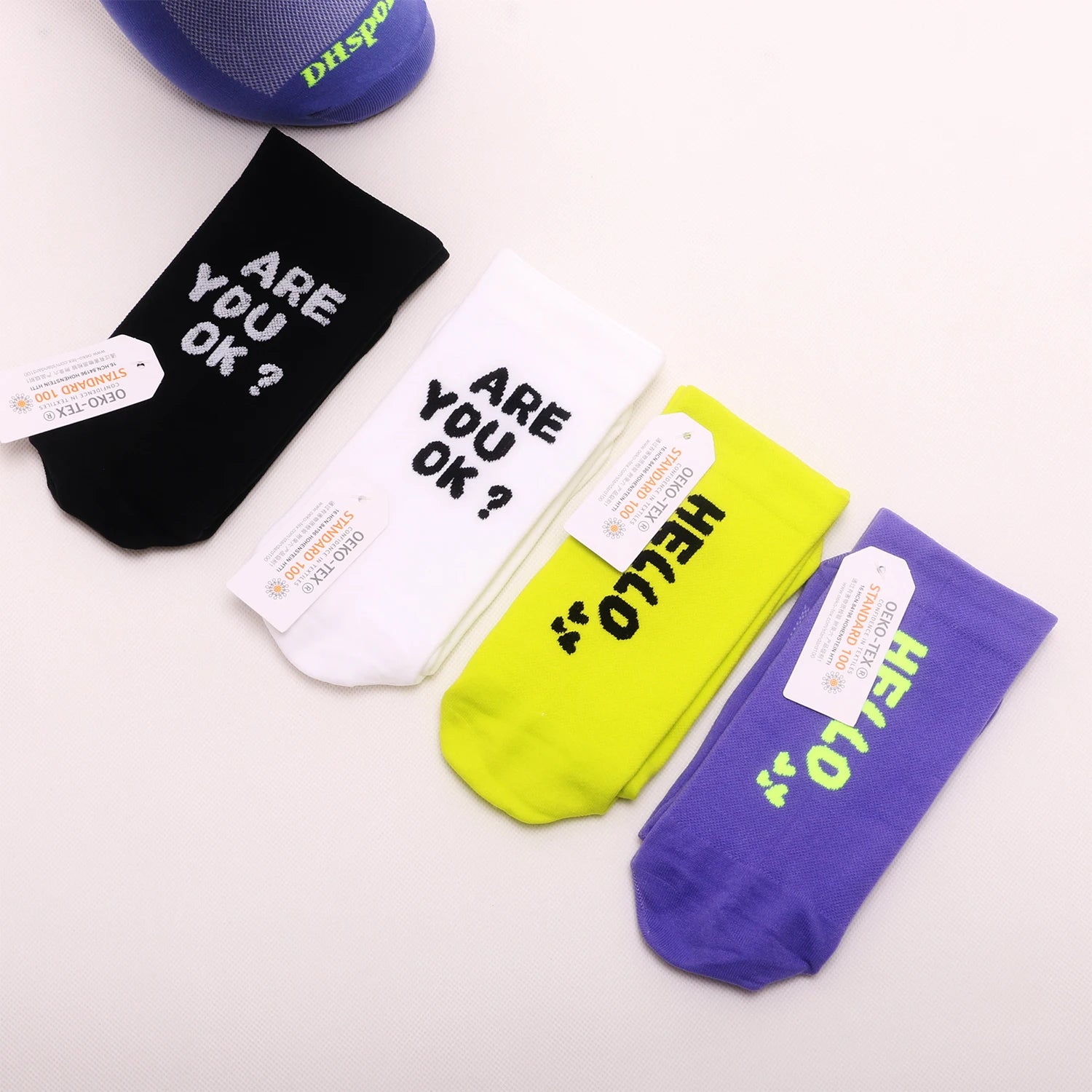 Summer New Internet Celebrity Cycling Socks Bicycle Sports Breathable Quick-Drying Sweat-Absorbent High-Elastic Men&