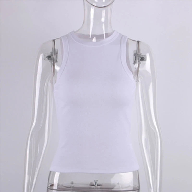 Tank Tops Women Yellow Casual Vest Sleeveless Camis Shoulder Women&