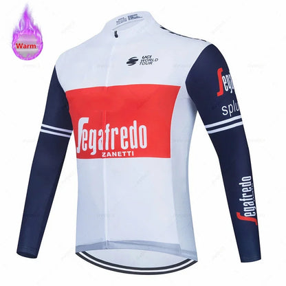 2026 Lidl Team Winter Thermal Fleece Cycling Jersey Set Sports Bike Suit Mountian Bicycle Clothing Ropa Ciclismo Invierno Hombre