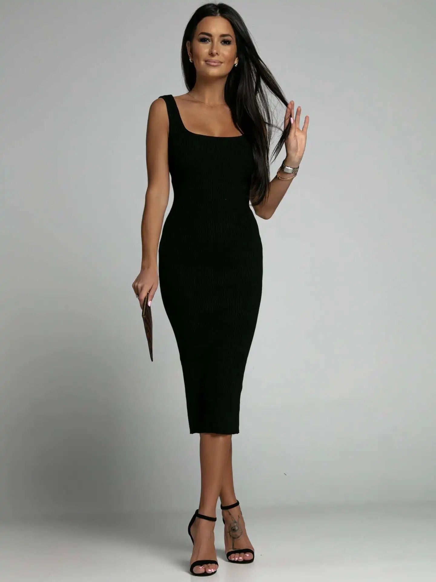 Pure Color Minimalist T-Shirt Short Dress Women Summer Round Neck Pocket Loose Dresses Robe