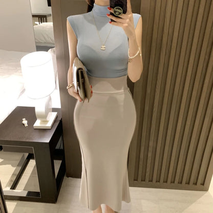 Solid Basic Long Sleeve Womens Tshirt Casual Black White Fashion Top T Shirt Ladies Fashion Korean See Through Tee Shirt