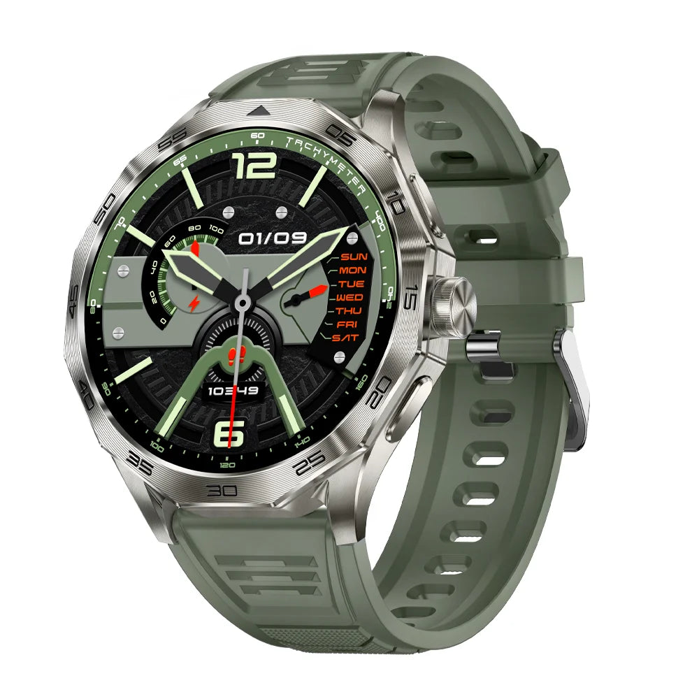 New Smart Watch Men Full Touch Screen GPS Bluetooth Call Flashlight Sports Activity Fitness Heart Rate Waterproof Smartwatch