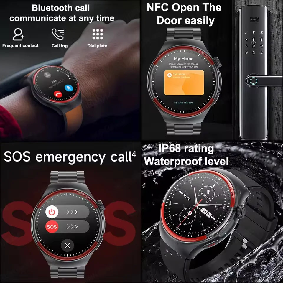 2025 New Nursing Health laser Cure Blood pressure Smart Watch Men Heart rate Pulse Sleep Bluetooth call Body Monitor Smartwatch