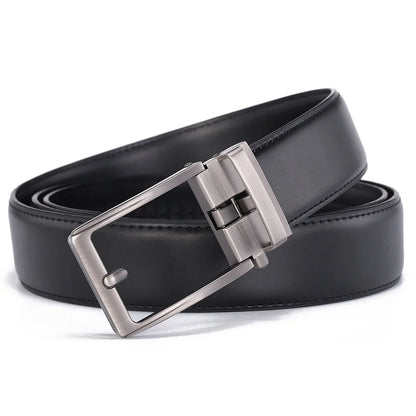 Unisex Click Belts for Men Luxury Brand Designer Fashion Automatic Buckle Genuine Leather Men&