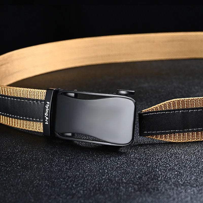 3.5cm Automatic Buckle Belt Jeans Belts For Man Designer Belts Fashion Belts Man Belt Buckle Military Accessories Mens Belt