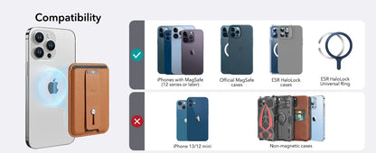 ESR for MagSafe Wallet with Find My Functionality 5 Cards Holder Strong Magnetic Wallet for iPhone 16/15/14/13/12 Series