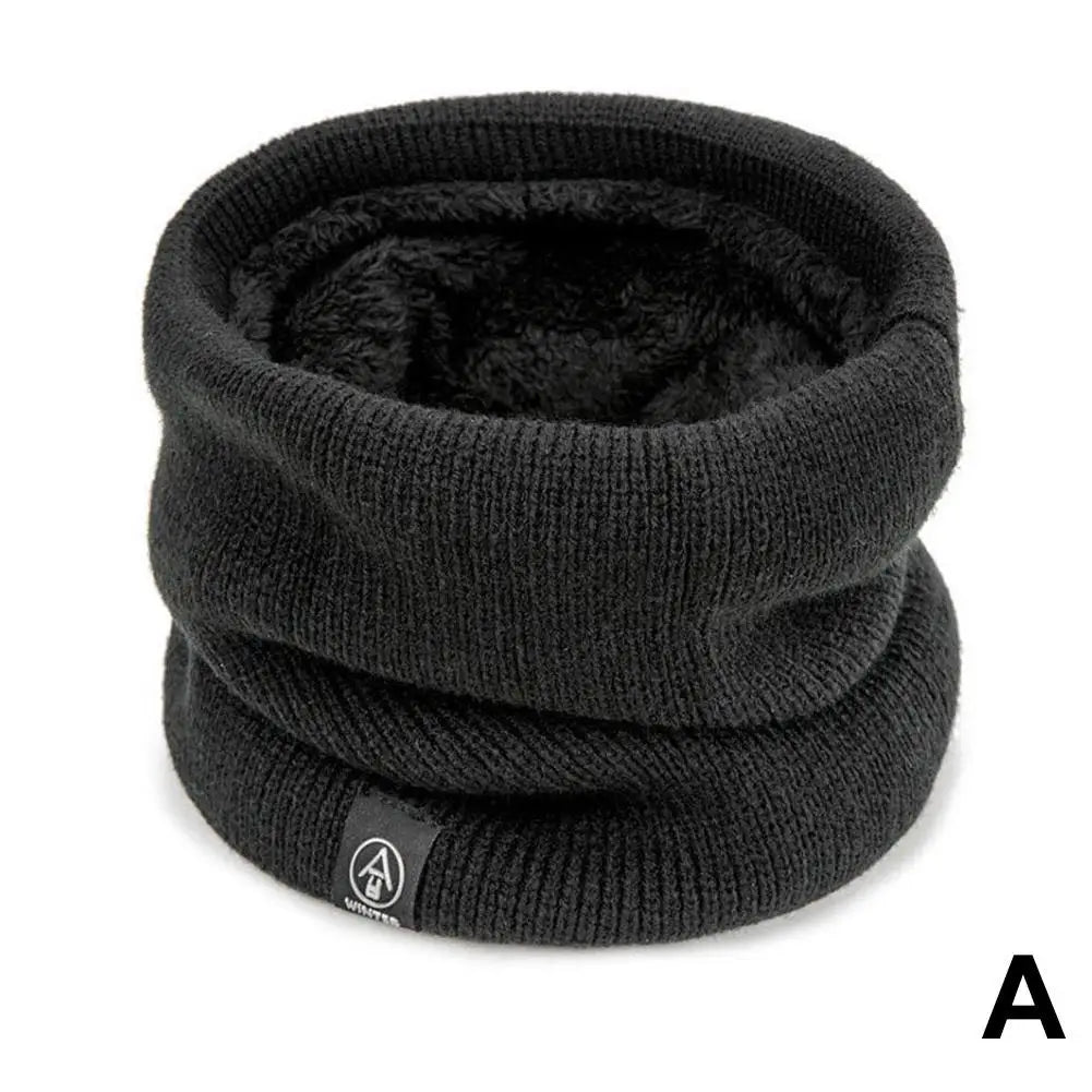 Fashion Women Knitted Scarf Solid Cashmer Like Winter Snood Scarves Lady Warm Wool Fur Thick Unisex Men Neck Scarfs Ring