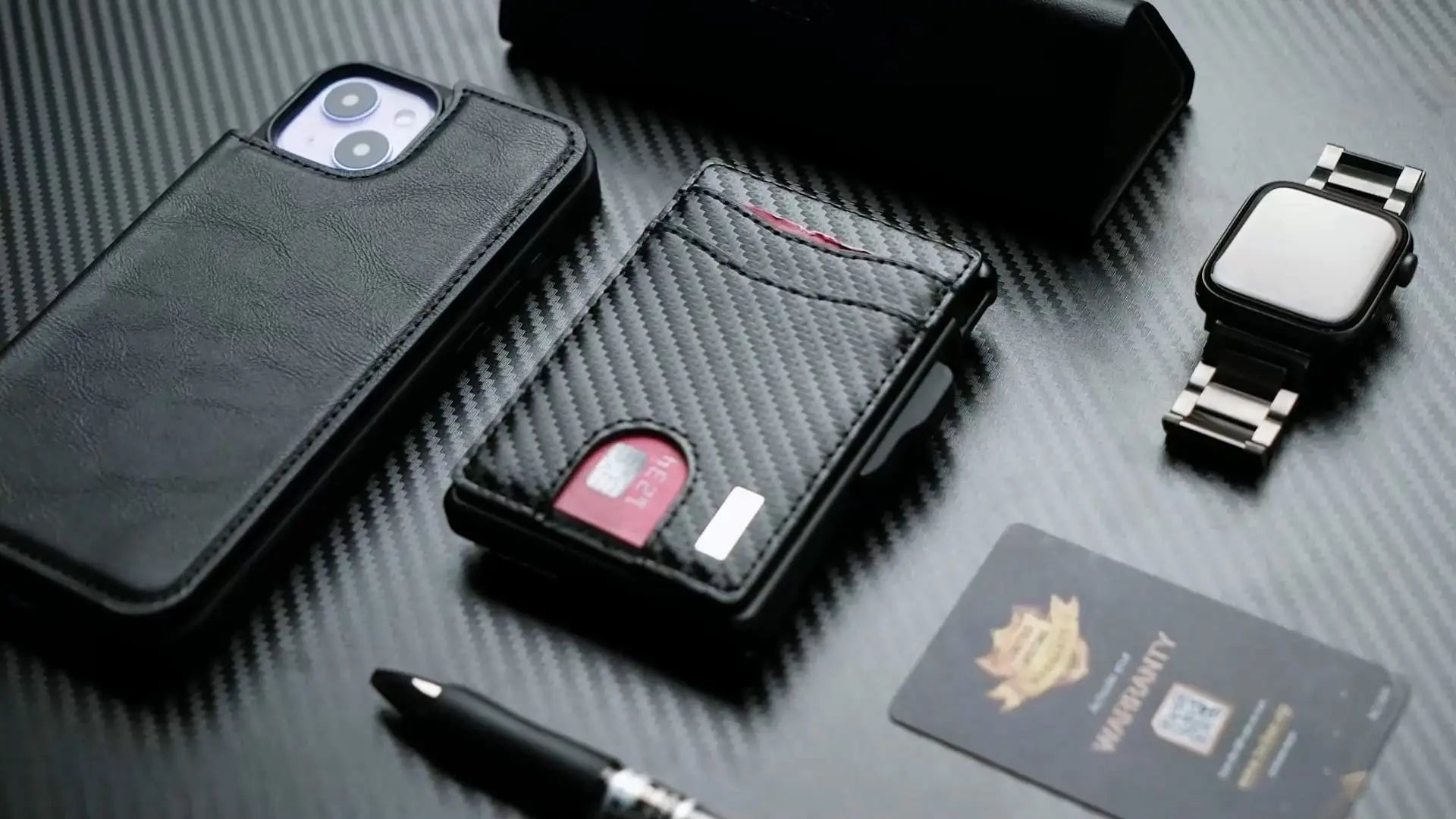 Wallet for Men, Mens Minimalist Wallet 9-13 Cards, Slim Compact Wallet with Money Clip &amp; ID Window, RFID Blocking Smart Pop Up C