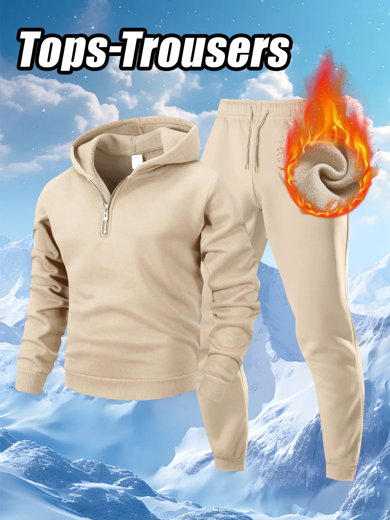 Unisex 2 Piece Set Fitness Running Casual Sport Set Comfortable Casual Sport Solid Color Suit Hooded Pullover Sweatshirt Trouser