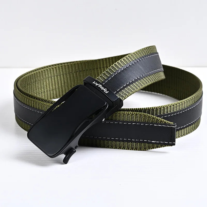 3.5cm Automatic Buckle Belt Jeans Belts For Man Designer Belts Fashion Belts Man Belt Buckle Military Accessories Mens Belt