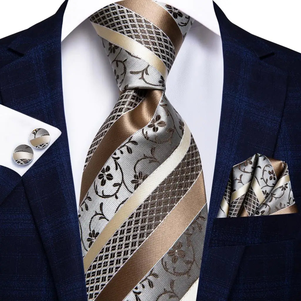 Hi-Tie Designer Burgundy Paisley 63inch Silk Mens Tie Extra Long Ties for Men Woven Classic 160cm Mens Necktie Pocket Square Set