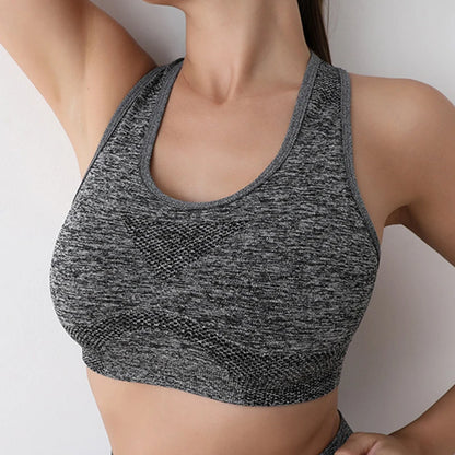 Sports Women Bras Yoga Top Vest High Shockproof Quick-drying Yoga Gym Running Fitness Underwear Ladies Seamless Sportswear