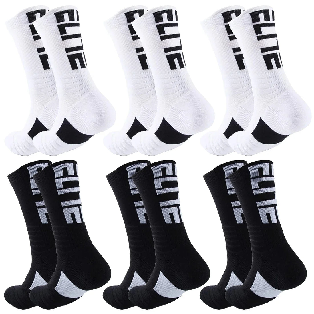 Sports Socks for Football Basketball Baseball Rugby Soccer Cycling Running Hiking Tennis Skateboard