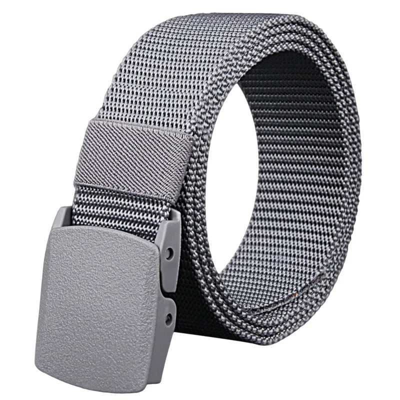 Military Men Belt 2024 Army Belts Adjustable Belt Men Outdoor Travel Tactical Waist Belt with Plastic Buckle for Pants 120cm