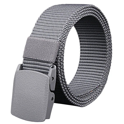 Military Men Belt 2024 Army Belts Adjustable Belt Men Outdoor Travel Tactical Waist Belt with Plastic Buckle for Pants 120cm