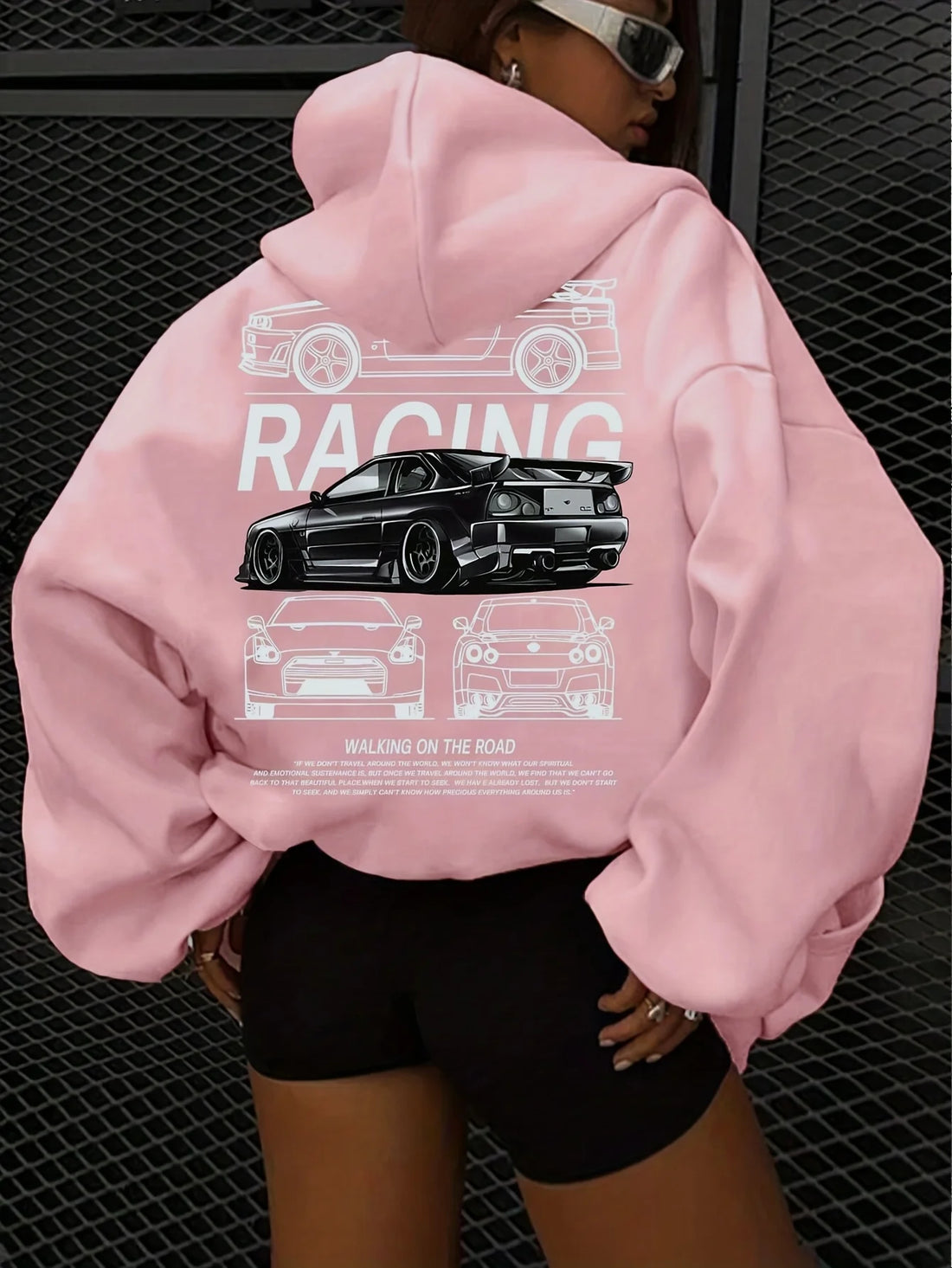High-end cartoon-printed sports hoodies for European and American women&