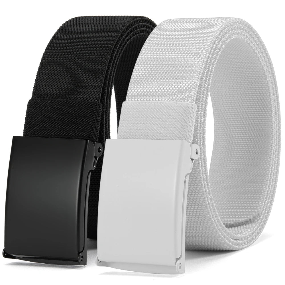 Men Female Belts Military Nylon Adjustable Belt Outdoor Travel Tactical Waist Belt with Plastic Buckle for Pants 125cm