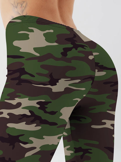 Fashion Women camouflage Leggings For Fitness High Waist Gym Legging Push Up Women navy Leggings
