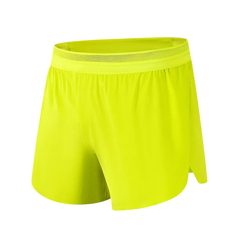Men Marathon Racing Gym Sports Shorts Anti-escaping Lining Quick Dry Workout Training Fitness Jogging Short  Arrow Pants