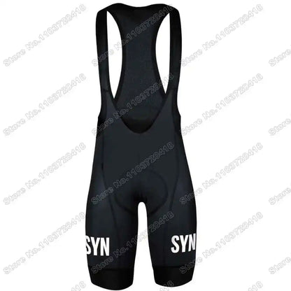 2025 SYN Cycling Jersey Set Pink Orange Green Grey Cycling Clothing Men Short Sleeve Kit Road Bike Shirt Suit Bicycle Bib Shorts
