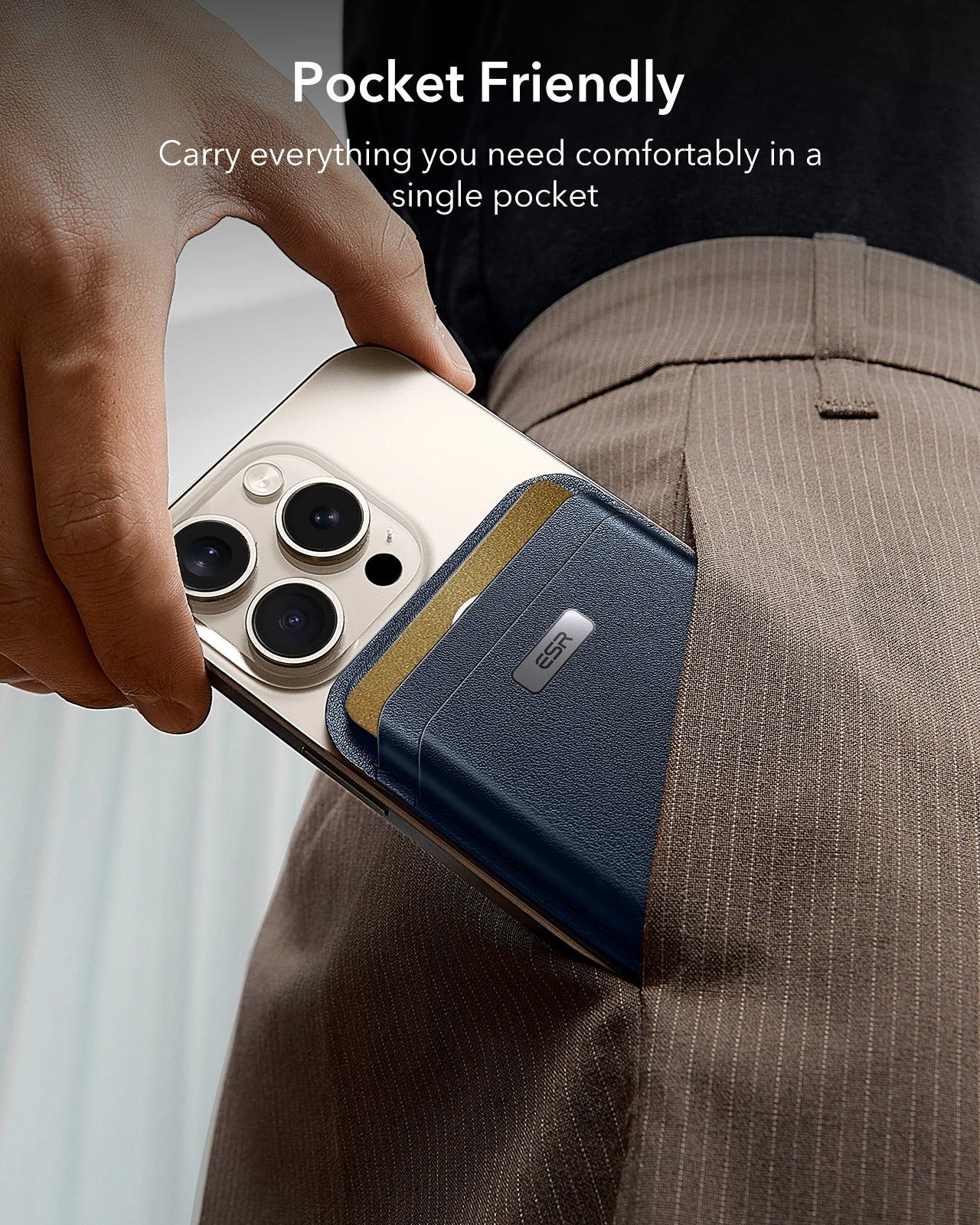 ESR for MagSafe Wallet with Find My Functionality 5 Cards Holder Strong Magnetic Wallet for iPhone 16/15/14/13/12 Series