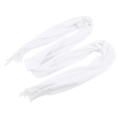 Tassel Scarfs Imitation Cashmere Men Solid Color Fashions Winter Warmth Windproof Thickened Elongated Scarf Women&