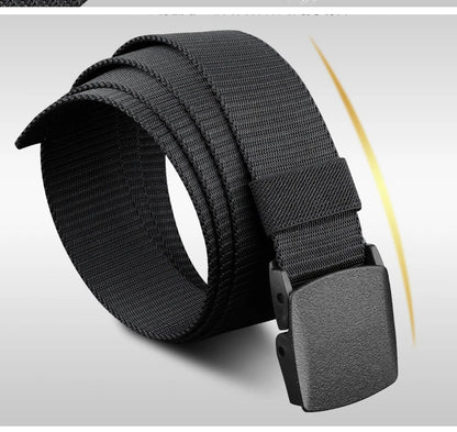 Plus Size 110 120 130 140 150 160 170cm Military Men Belt Women Nylon Canvas Army Outdoor Tactical Waist Belt Plastic Buckle