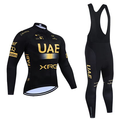 New UAE Cycling Jersey Bibs Pants Ropa Ciclismo 2027 Men Women Winter Thermal Fleece Bike Jacket Maillot Clothing