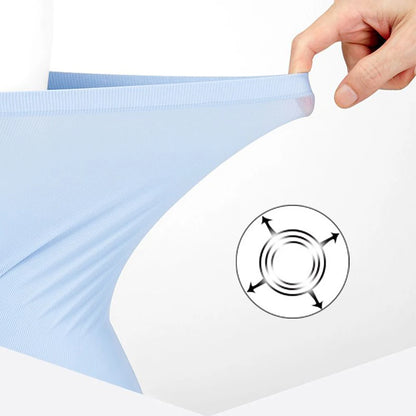 1pc Mens Boxers Shorts Ice Silk Men Panties Seamless Sexy Underwear Man Underpants Panties Male Antibacterial Breathable Briefs