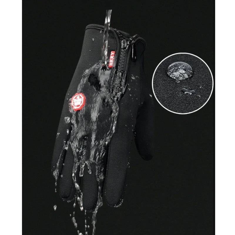 Cycling Gloves Driving Motorcycle Gloves Winter Warm Full Finger Gloves Touchscreen Windproof Non-Slip Cycling Outdoor supplies