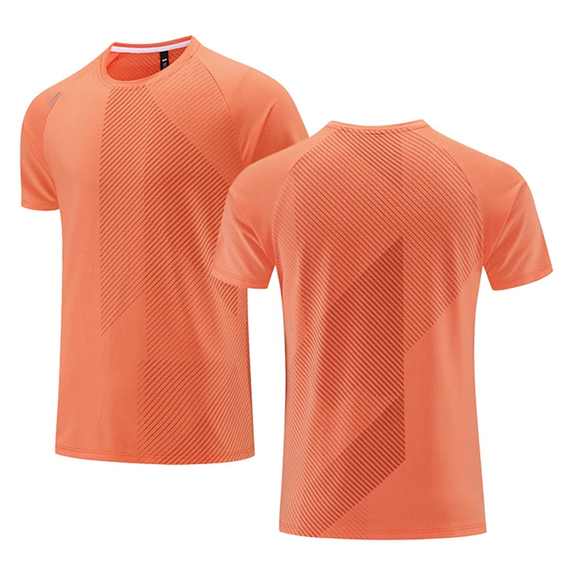 Simple Fashion Solid Color Sports T Shirts Summer Casual Breathable 3D Printed Fitness T-shirts Loose Quick Dry Men Women Tees