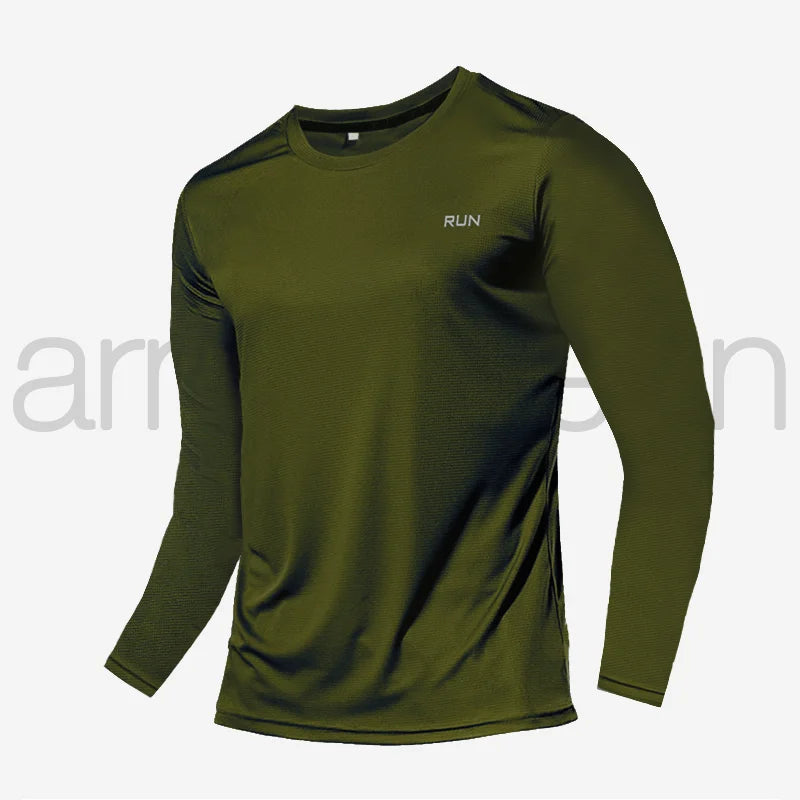 Quick Dry Lightweight Tops Men Long Sleeves T-Shirt Running Fitness Outdoor Sport Shirt Gym Clothing Men Ropa Deportiva Hombre