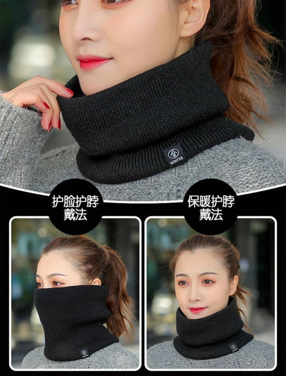 Knitted Neck Warmer Sports Scarf Fashion Soft Women Men Face Cover Winter Skating Running Hiking Scarves Thick Cold-proof Collar