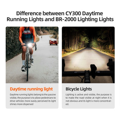 CYCLAMI Bicycle Headlights Front Light Type-C Charging Waterproof MTB Road Bike Lights Cycling Accessories