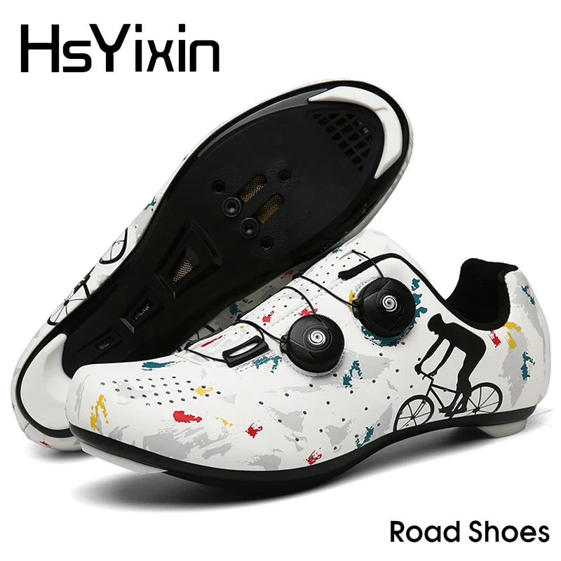 Professional Cycling Shoes Road Bike Men Racing Race Self-locking Speed Bike Sneakers Women Spd Non-slip Flat MTB Cycling Shoes