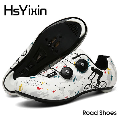 Professional Cycling Shoes Road Bike Men Racing Race Self-locking Speed Bike Sneakers Women Spd Non-slip Flat MTB Cycling Shoes