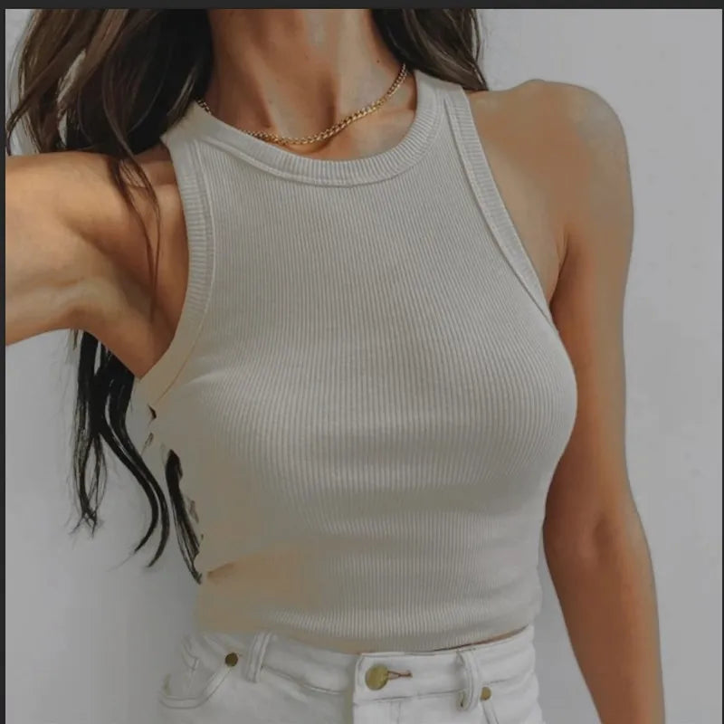 2025 Pure Color Svel Vest Tirt for Women European Sle Bal Cotton Women&