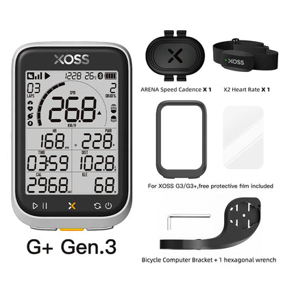 XOSS New G3 Gen3 GPS Cycling Computer Speedometer Bluetooth Tracker Waterproof Road Bicycle Cadence Speed Bicycle Odometer