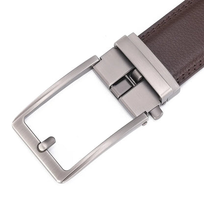 Unisex Click Belts for Men Luxury Brand Designer Fashion Automatic Buckle Genuine Leather Men&