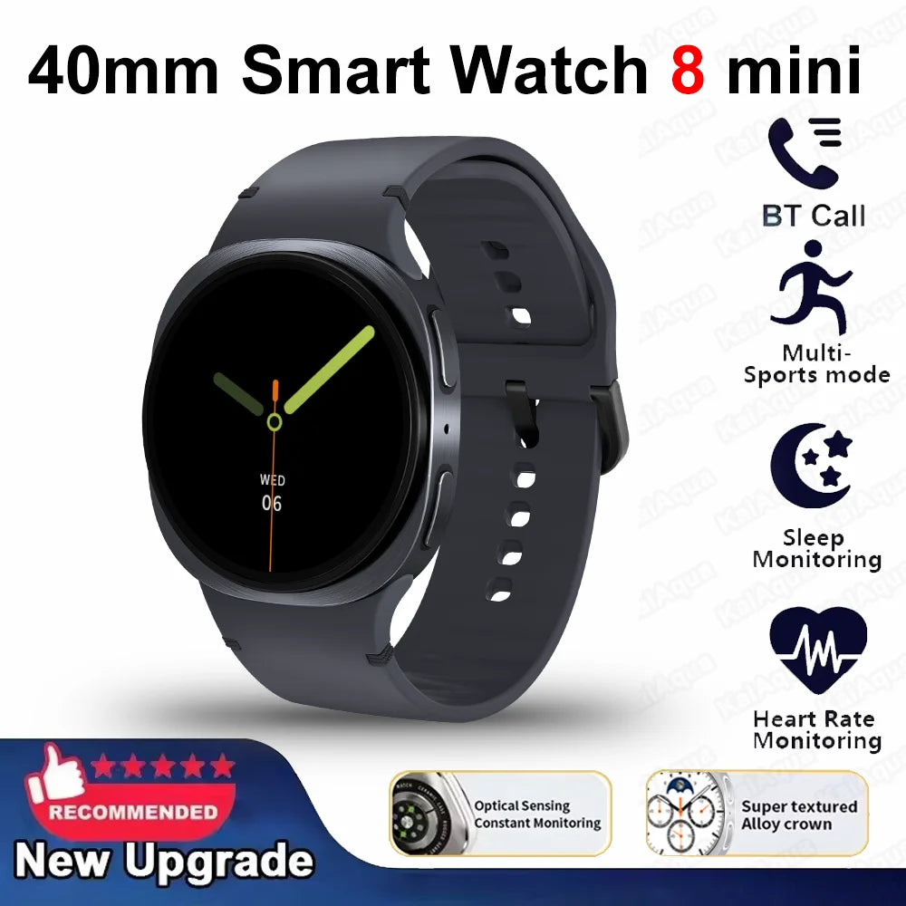 2026 New Watches 8 Mini GPS Track Smart Watch For Men Women Health Sport AMOLED Heart Rate Bluetooth Call Waterproof Smartwatch