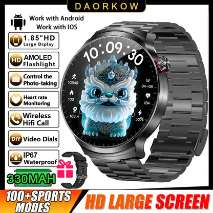 T-REX New 2in1 Smartwatch Tracker Compass Built in Headphones Bluetooth Call Smartwatch Health Monitor Fitness Men Sports Watch