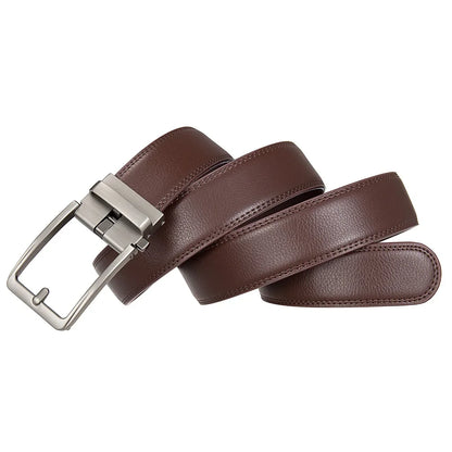 Click Belts for Men Luxury Brand Designer Fashion Automatic Buckle Genuine Leather Men&