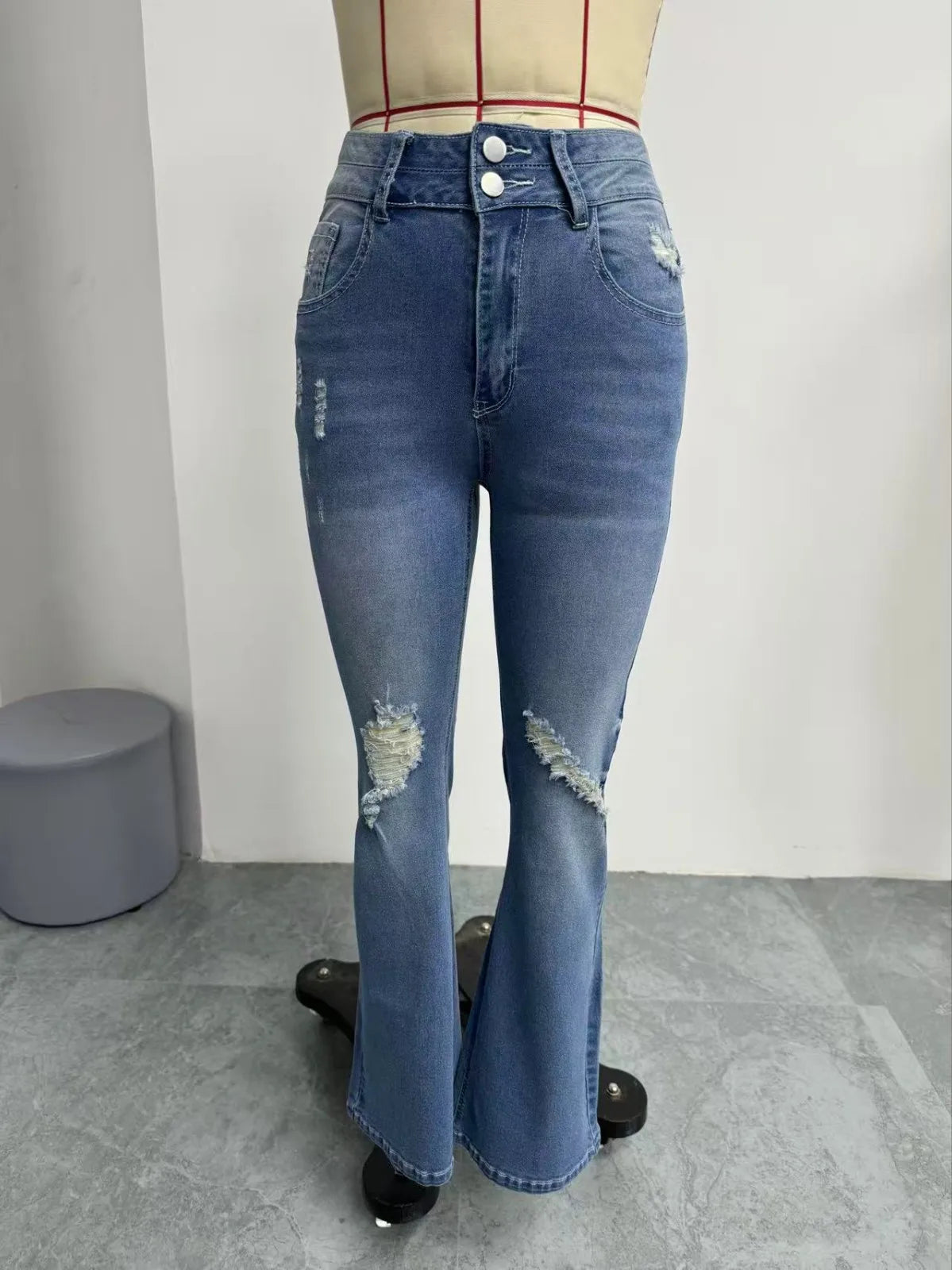 Flared Jeans For Women Bell Bottom Jeans For Women Straight Leg Jeans For Women Plus Size Work Pants Baggy Jeans Pantalones Muje