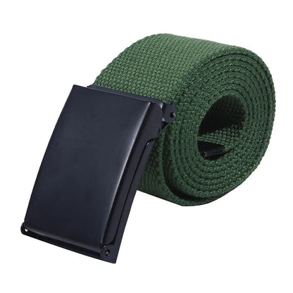 Military Men Belt 2024 Army Belts Adjustable Belt Men Outdoor Travel Tactical Waist Belt with Plastic Buckle for Pants 120cm