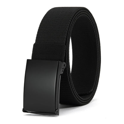 Men Female Belts Military Nylon Adjustable Belt Outdoor Travel Tactical Waist Belt with Plastic Buckle for Pants 125cm