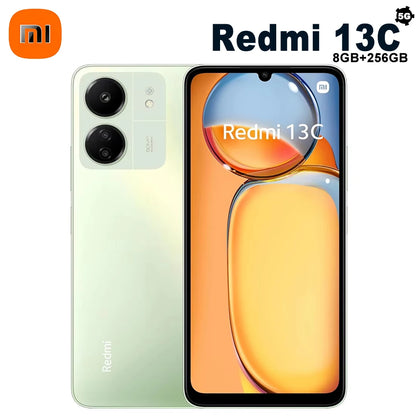 Original smart work phone Redmi13c5G8GB+256gb5000mah 6.74"large display 50MP5MP AI camera camera phone Side fingerprint/facial