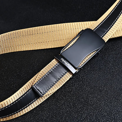3.5cm Automatic Buckle Belt Jeans Belts For Man Designer Belts Fashion Belts Man Belt Buckle Military Accessories Mens Belt