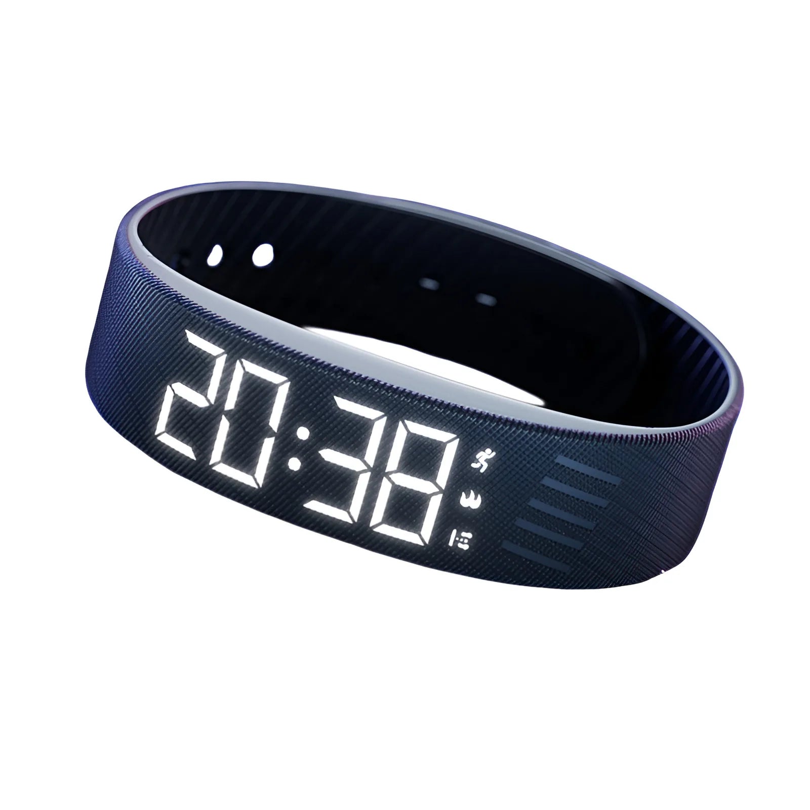 Student smart watch sports pedometer vibration alarm clock  LED Digital Alarm Clock Watch Adjustable Waterproof Alarm Bracelet